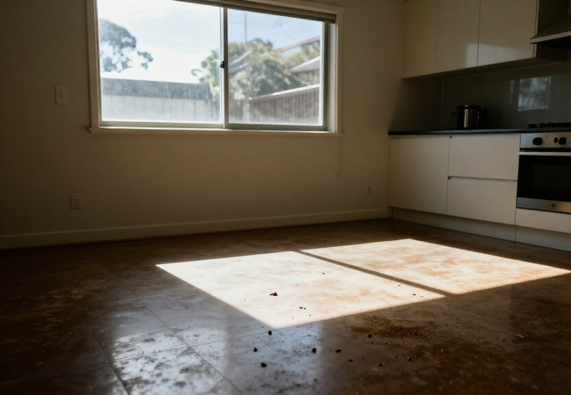 Rodent infestation in a Sans Souci garage before treatment